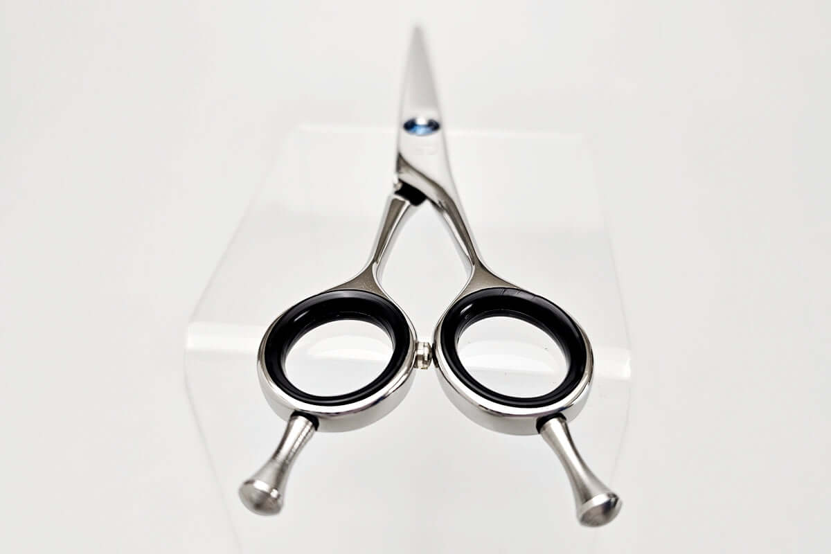 Hair cutting shears on a white background