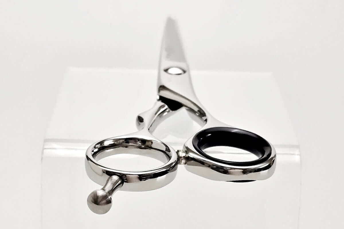 Hair scissors on a white background