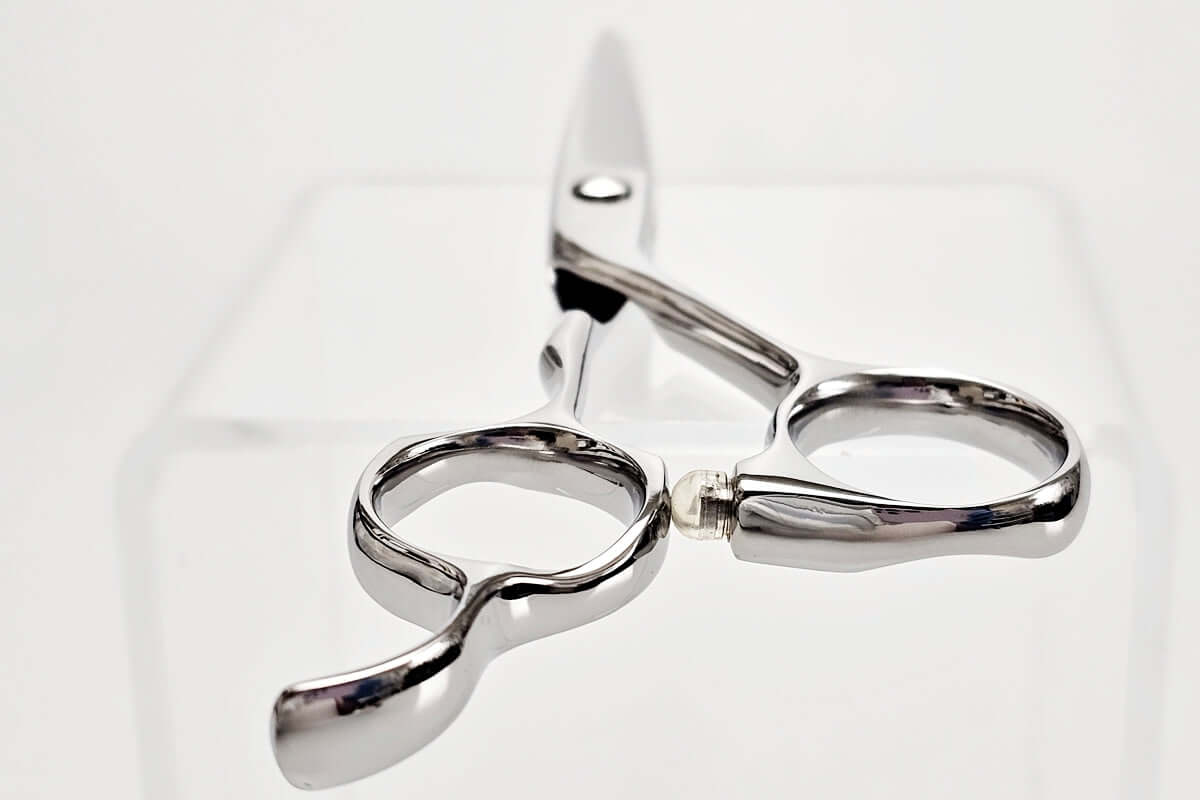 Hair scissors on a white background