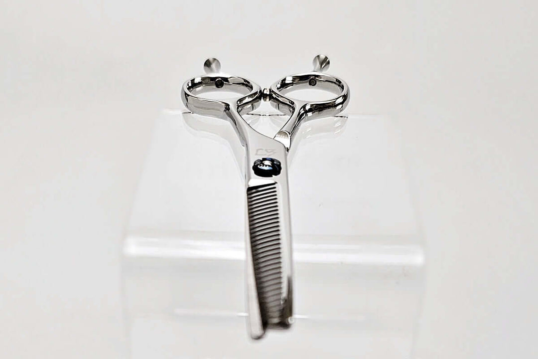 Hair thinning scissors on a white background