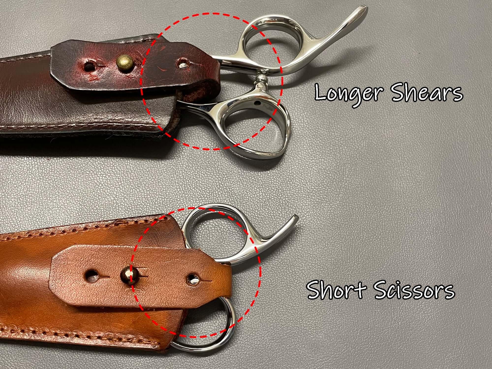 Genuine Leather Case for Hair Scissors