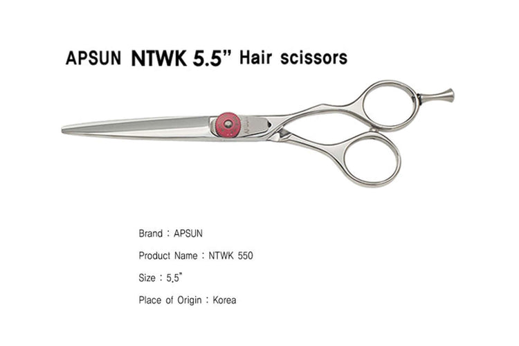 NTWK 5.5 - Small Finger Hole Handle Hairdressing Scissors