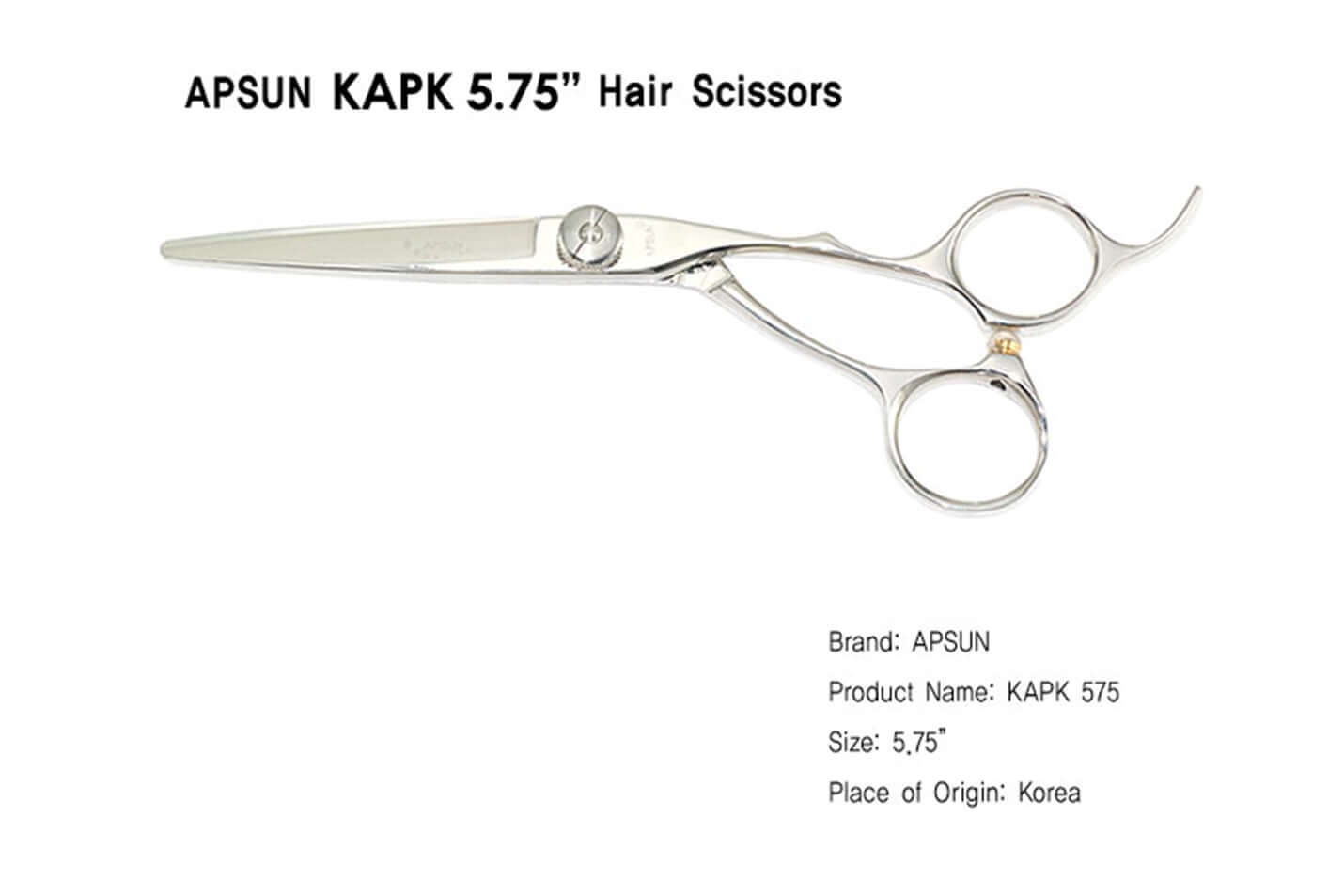 KAPK 5.75 - Crane Handle Cut Scissors for Hair