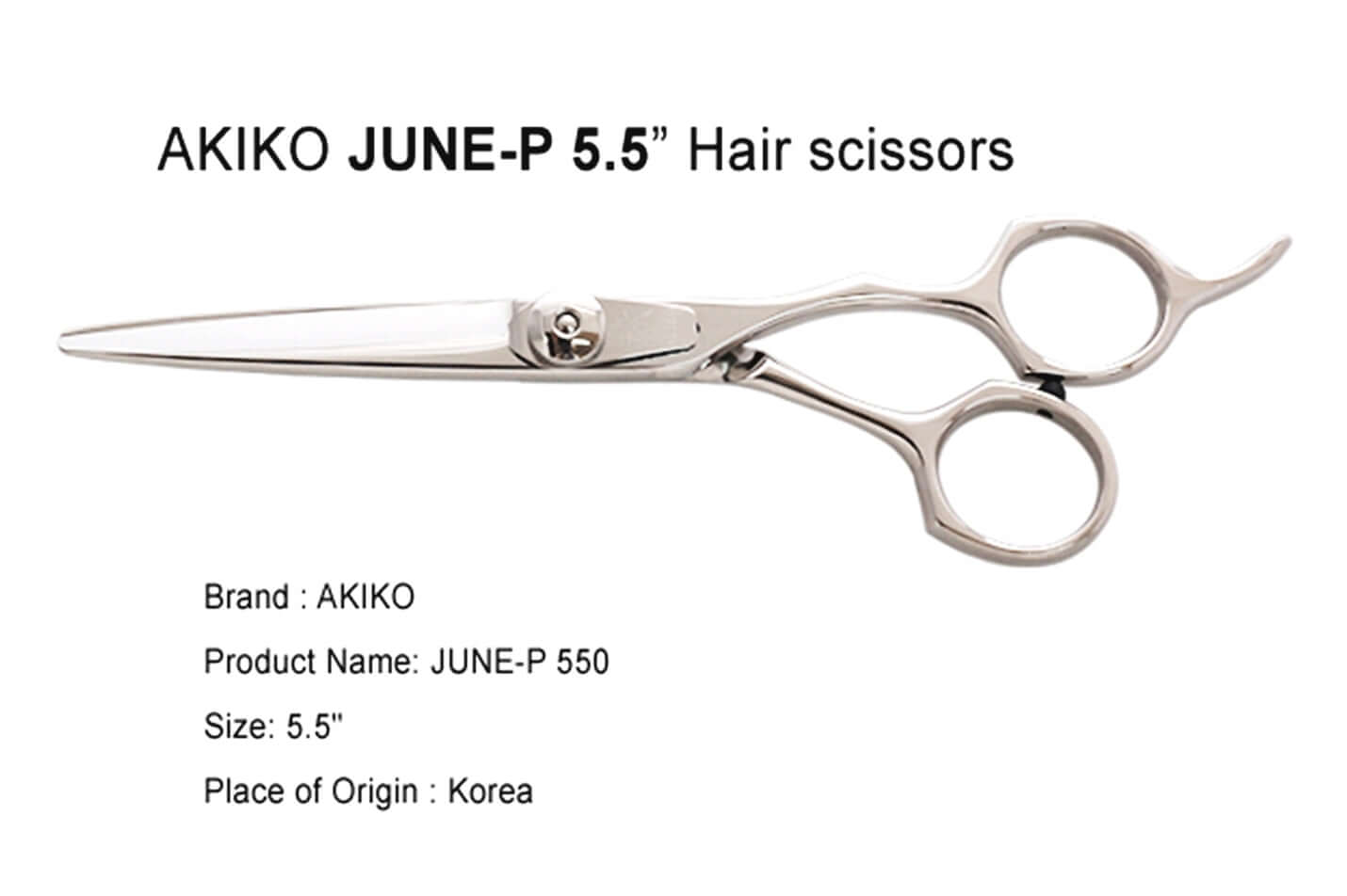 JUNE-P 5.5 | Convex Edge Haircut Scissors | Clearance Sale