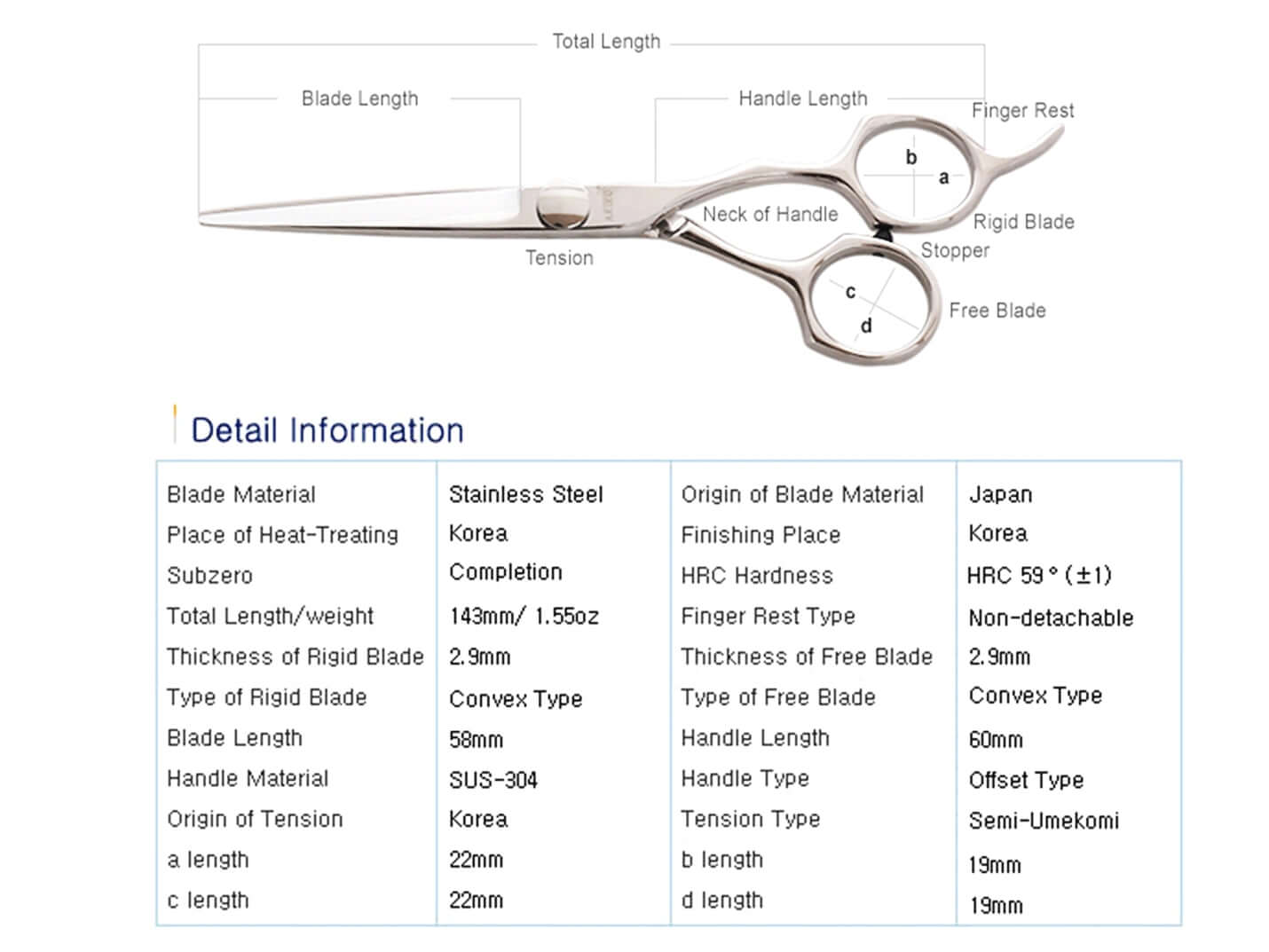 JUNE 5.5 | Hair Scissors Blunt Cut Shears | Clearance Sale