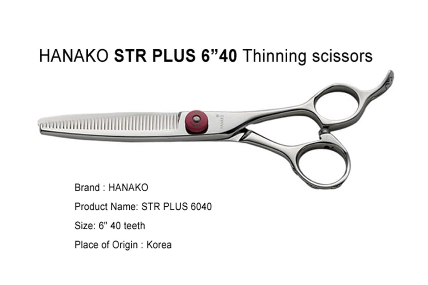 STR PLUS 6040 Hair Thinning Shears