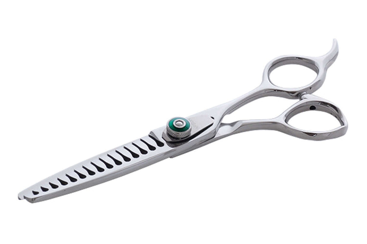 W-DIA 6015 Offset Handle Hair Texturizing Barber Shears