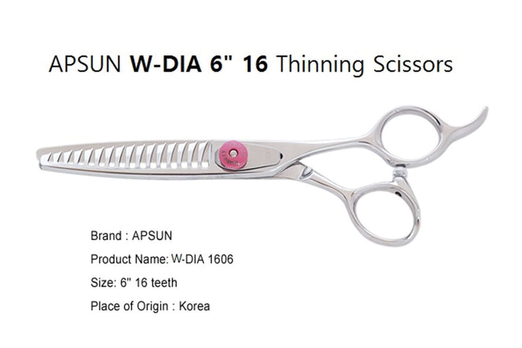 W-DIA 1606 - Wide Blade Hair Texturizing Shears