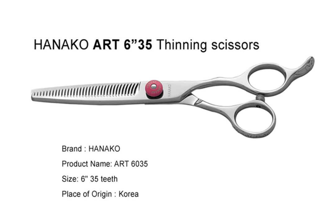 ART 6035 Offset Handle Hair Thinning Shears