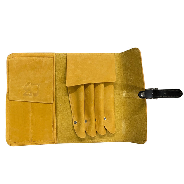 Cowhide Soft Suede Leather Hair Scissors Case