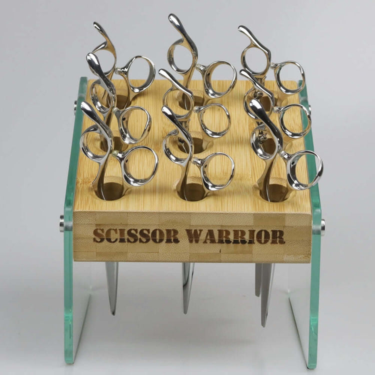 9 Hole Scissors Holder - Sophisticated Salon Upgrade – Scissor Warrior