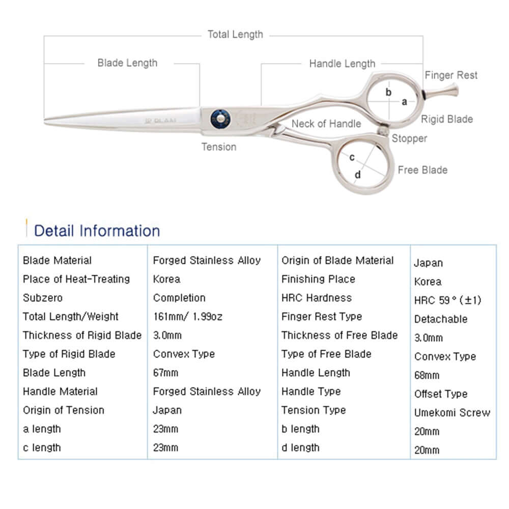 UME-EH 6.25 Hair Scissors with Flat Screw