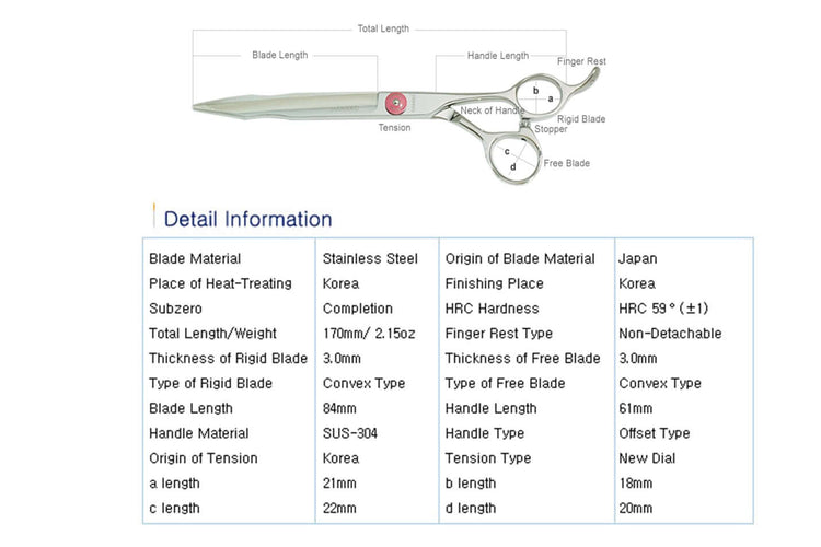 BRK 6.8 - Hair Cutting Scissors for Salon Professional