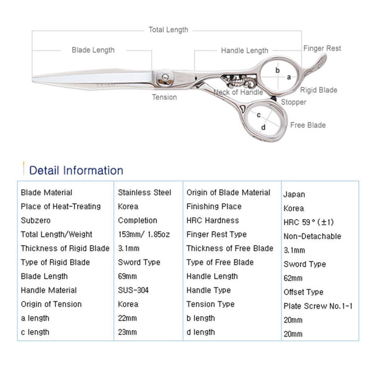 ALI-W 6.0 | Wide Blade Scissors for Barbers | Clearance Sale