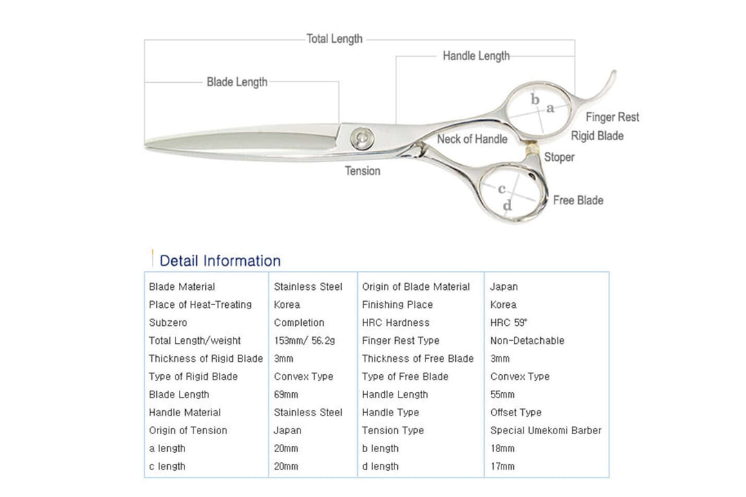 GSTR 6.0 - Professional Hair Scissors for Slide Cut