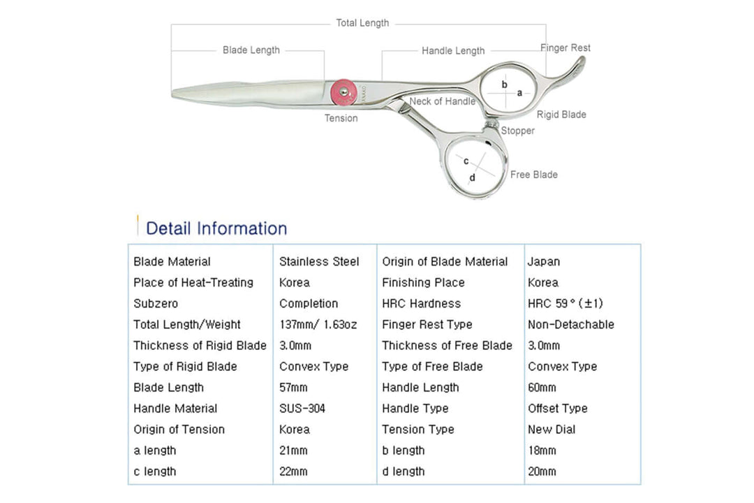 BRK 5.5 Hair Salon Shears Barber Scissors