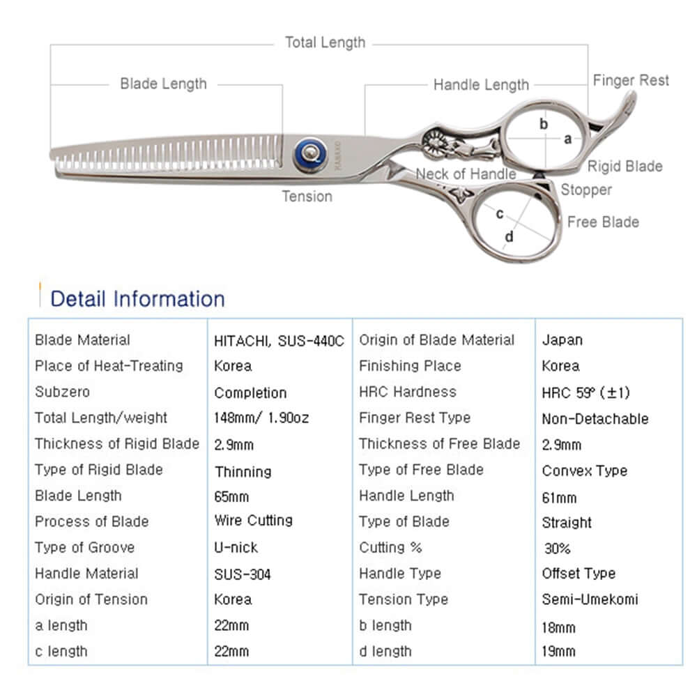 BM T6030 Premium Hair Scissors – Unique Handle Design