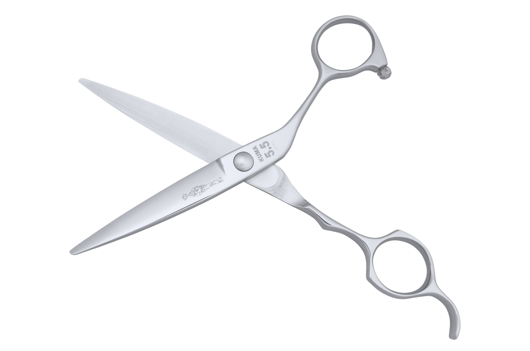 Japanese KUMA 5.5 Blunt Cut Slide Cut Hairdressing Scissors