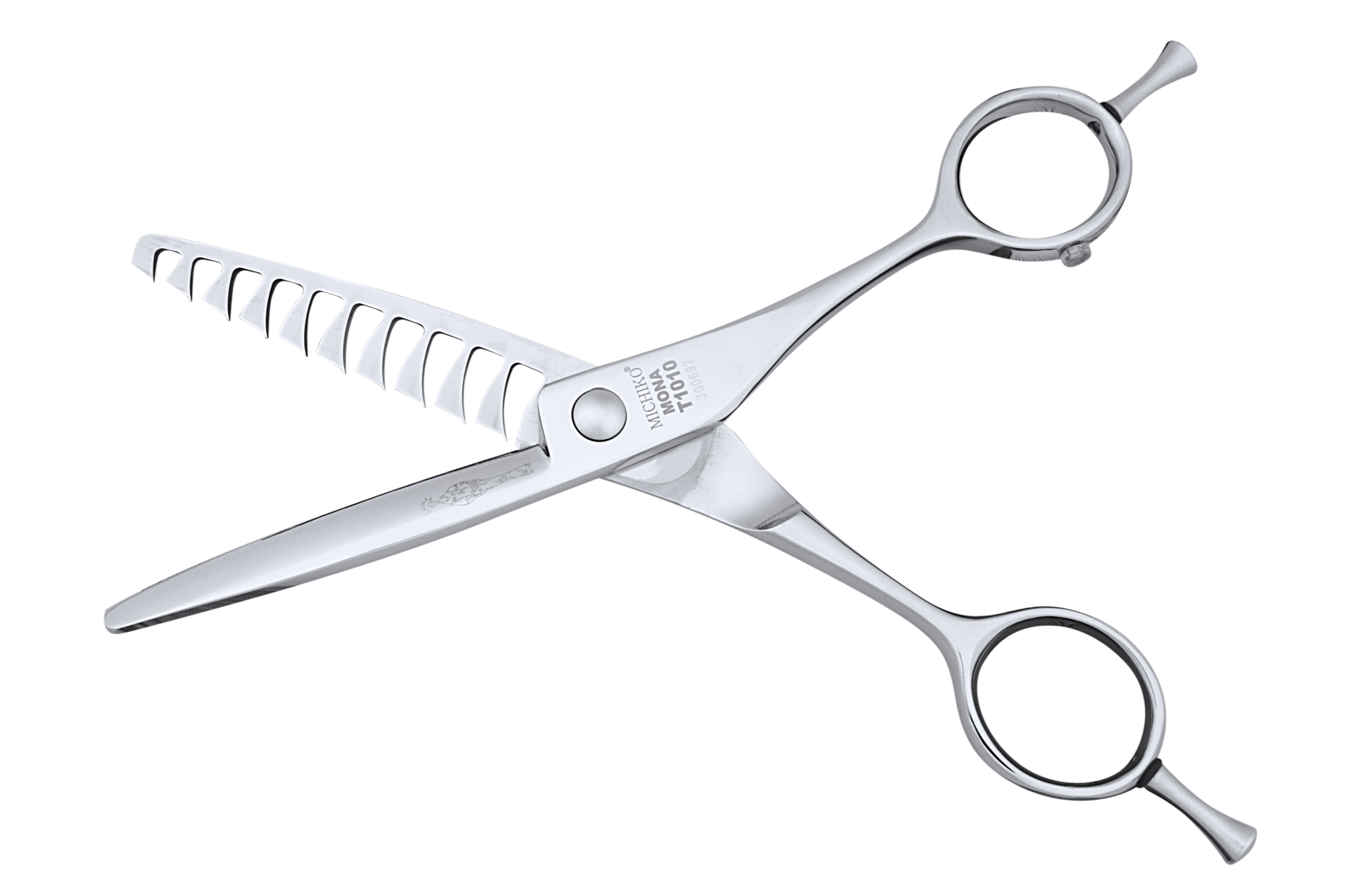 Symmetric Handle MONA T1010 Hair Texturizer Chunking Shears