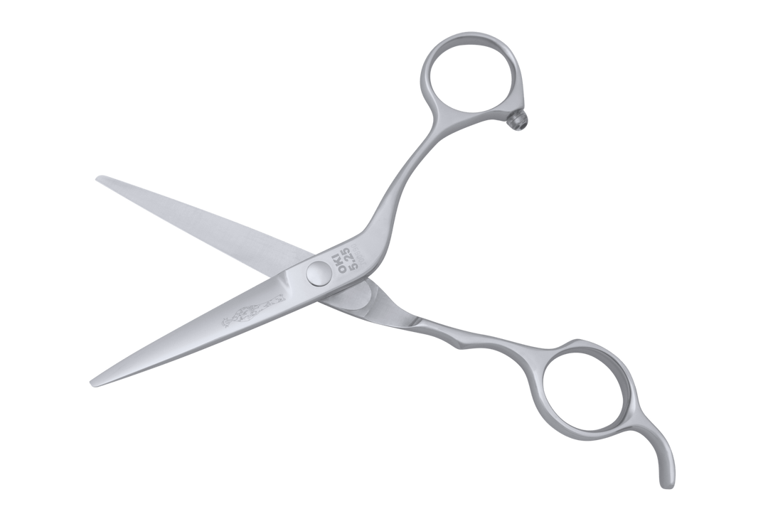 OKI 5.25 Japanese Crane Handle Hair Scissors