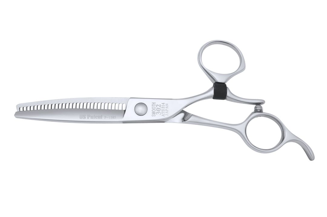 SMOOTH T302 Swivel Shears - 6" with 30 Curved Teeth