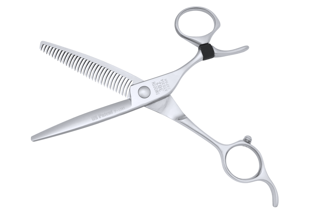 SMOOTH T302 Swivel Shears - 6" with 30 Curved Teeth