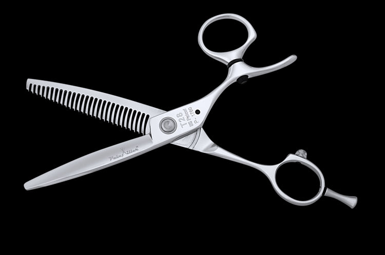 T28 Flexible Thumb Hair Thinning Scissors Painkiller Shears