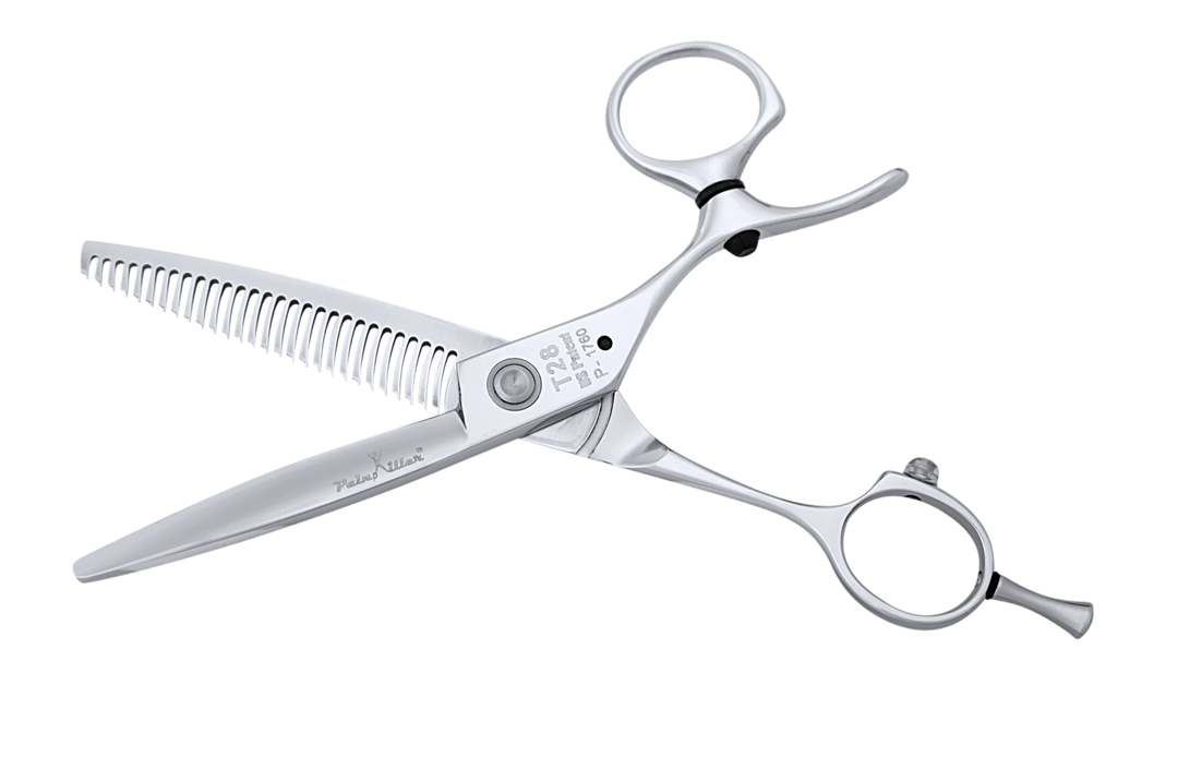 T28 Flexible Thumb Hair Thinning Scissors Painkiller Shears